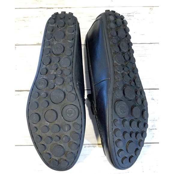 Born Magnolia Black Leather Driving Mocs Loafers Sz 6M - Picture 10 of 11